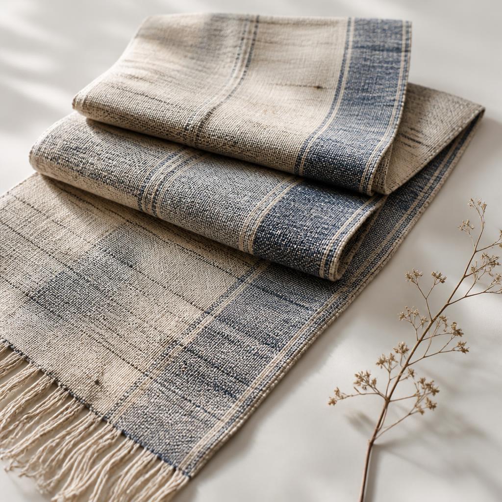 Hand-woven table runner